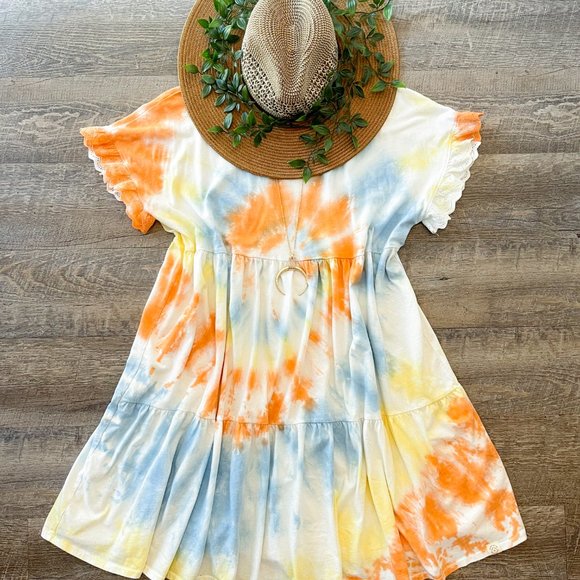 Organic Cotton Tie Dye Dress - Picture 4 of 8
